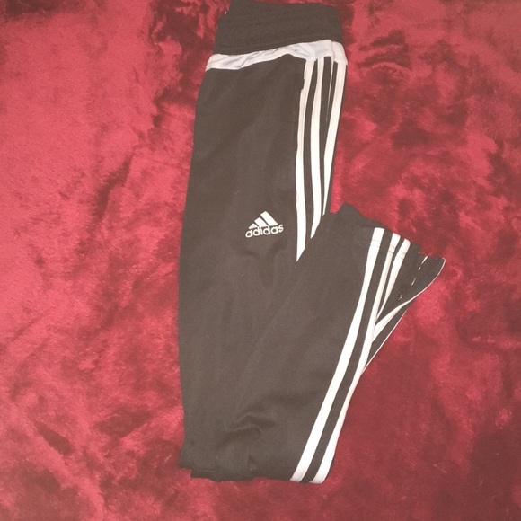 adidas Pants - Adidas black and white pants size small